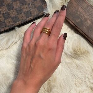 My Bijoux Toronto Elegant 18k Gold-plated Ring